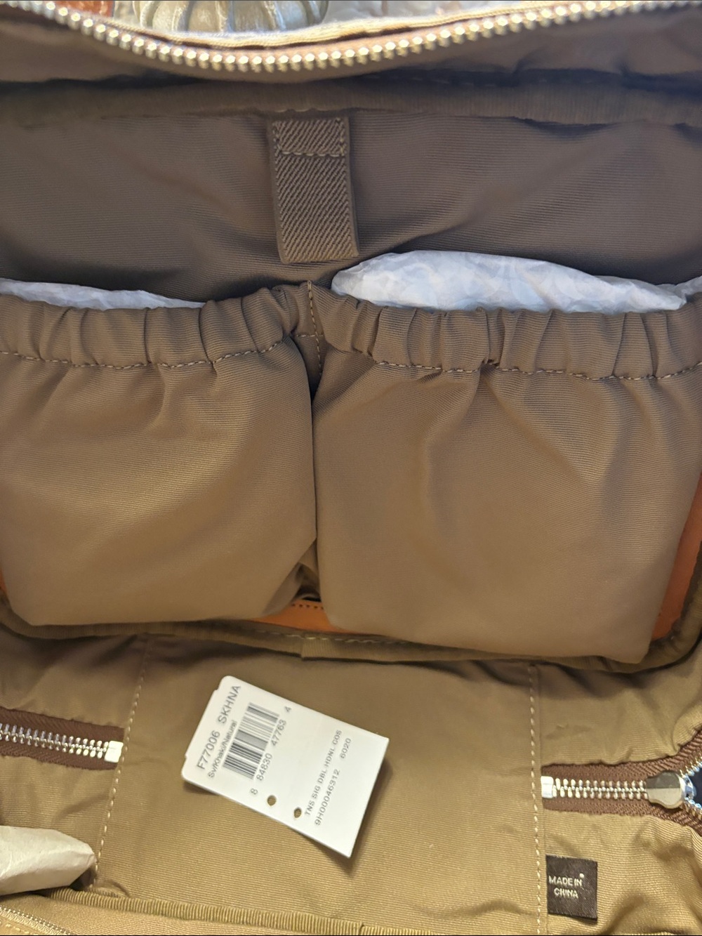 Coach Brown Signature Canvas Satchel Vanity/Cosmetic Bag - Picture 4 of 5